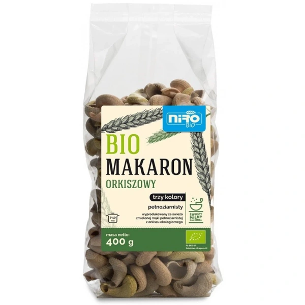 NIRO Makaron orkiszowy trzy kolory 400 g BIO