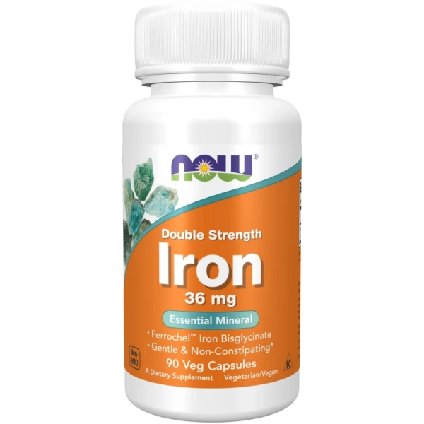 NOW FOODS Double Strength Iron (90 kaps.)