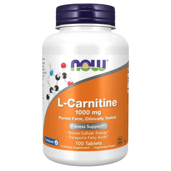 NOW FOODS L-Carnitine - L-Karnityna 1000mg (100 tabl.)