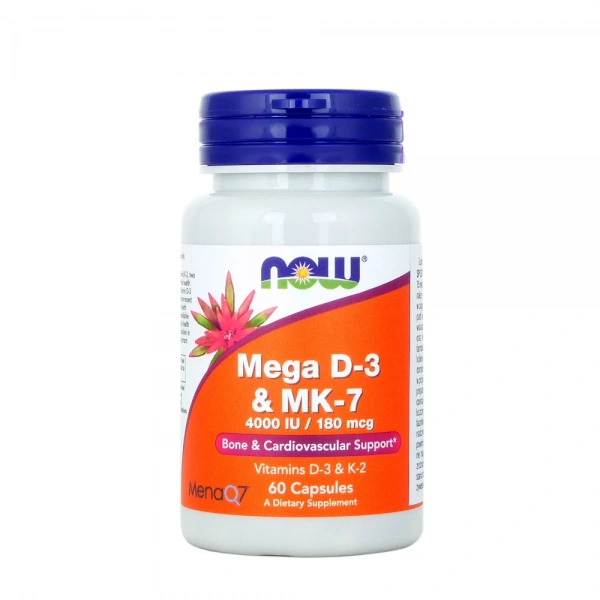 NOW FOODS Mega D3 & MK-7 (60 kaps.)