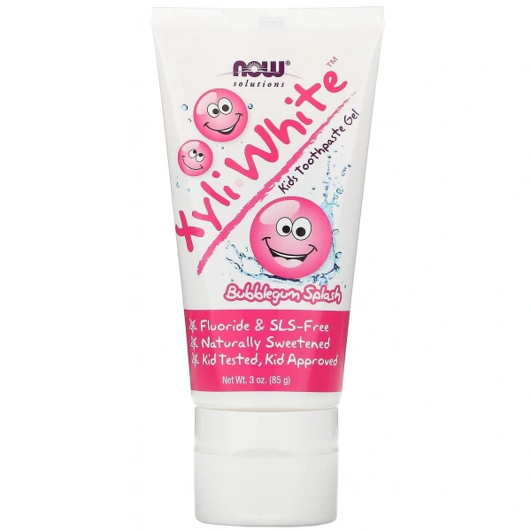 NOW FOODS Pasta do zębów dla dzieci - XyliWhite Bubblegum Splash Toothpaste Gel (85 g)