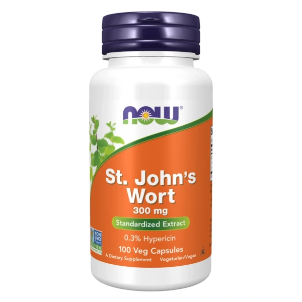 NOW FOODS St. Johns Wort - Wyciąg z dziurawca (100 kaps.)