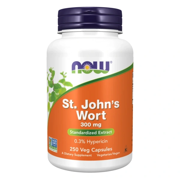 NOW FOODS St. Johns Wort - Wyciąg z dziurawca (250 kaps.)
