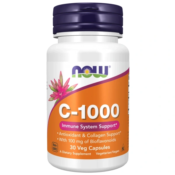 NOW FOODS Witamina C 1000 mg z Bioflawonoidami cytrusowymi (30 kaps.)