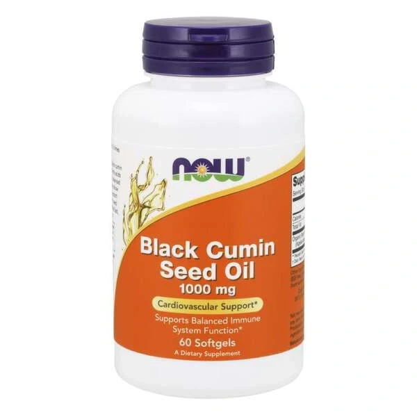 NOW FOODS Black Cumin Seed Oil - Czarnuszka (60 kaps.)