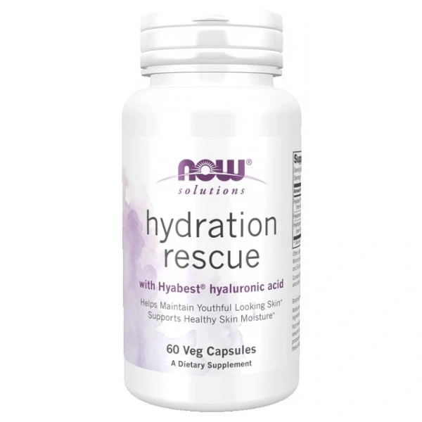 NOW FOODS Hydration Rescue - Kwas Hialuronowy + Kolagen (60 kaps.)