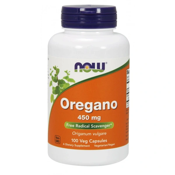 NOW FOODS Liść Oregano 450 mg (100 kaps.)