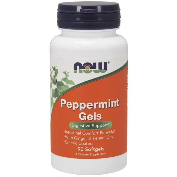 NOW FOODS Peppermint Gels - Olej z Mięty Pieprzowej (90 kaps.)