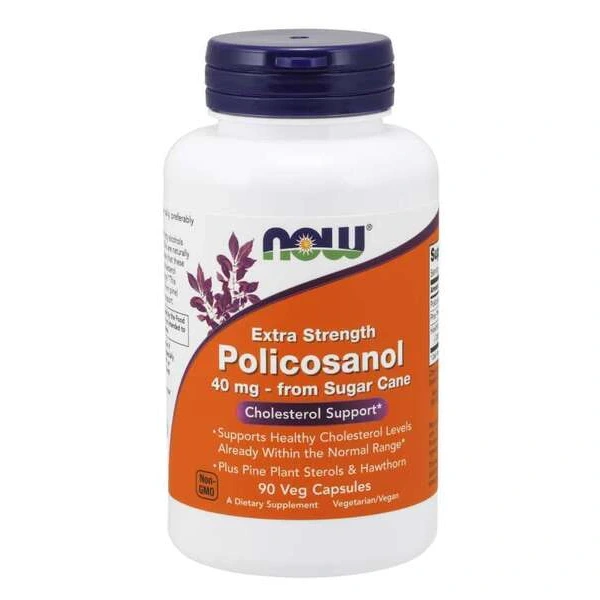 NOW FOODS Polikosanol Extra Strength 40 mg (90 kaps.)