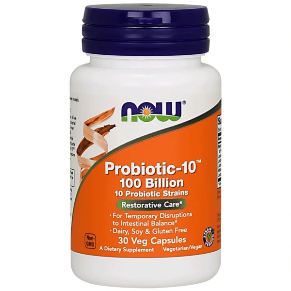 NOW FOODS Probiotic-10 - 100 Bilion (30 kaps.)