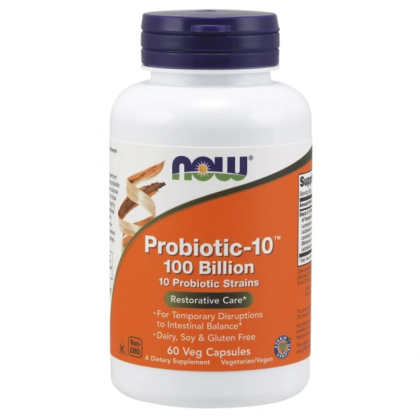 NOW FOODS Probiotic-10 - 100 Bilion (60 kaps.)