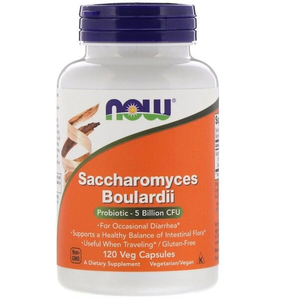 NOW FOODS Probiotyk Saccharomyces Boulardii (120 kaps.)