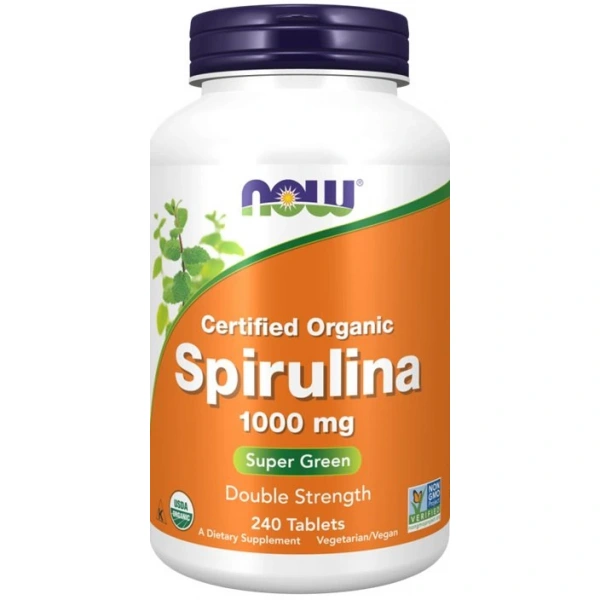 NOW FOODS EKO Spirulina 1000 mg (240 tabl.)