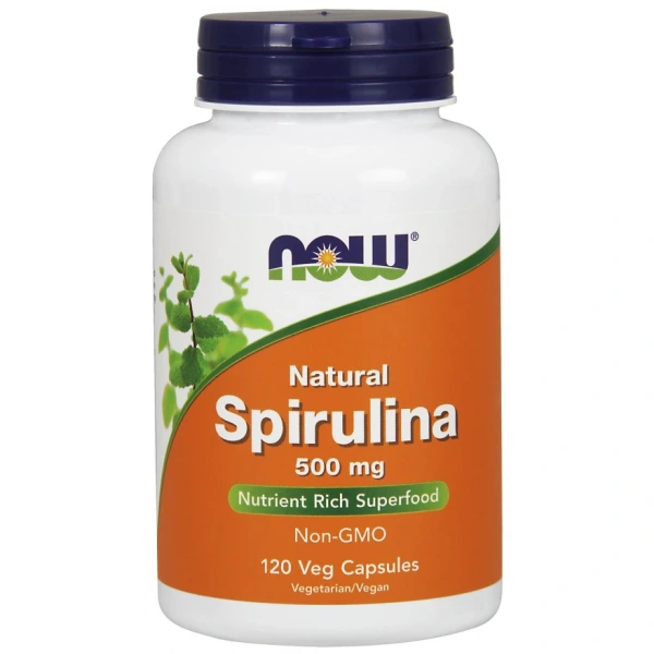 NOW FOODS Spirulina 500 mg (120 kaps.)