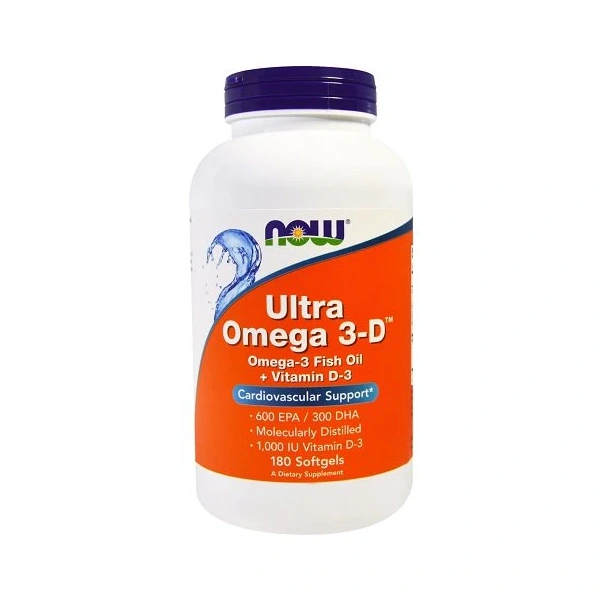 NOW FOODS Ultra Omega 3-D (180 kaps.)