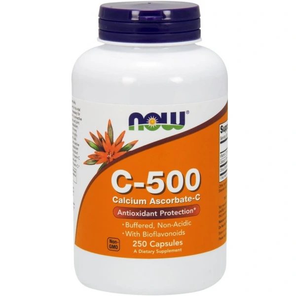 NOW FOODS Witamina C 500 mg Buforowana (250 kaps.)