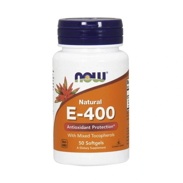 NOW FOODS Witamina E 400 IU (50 kaps.)