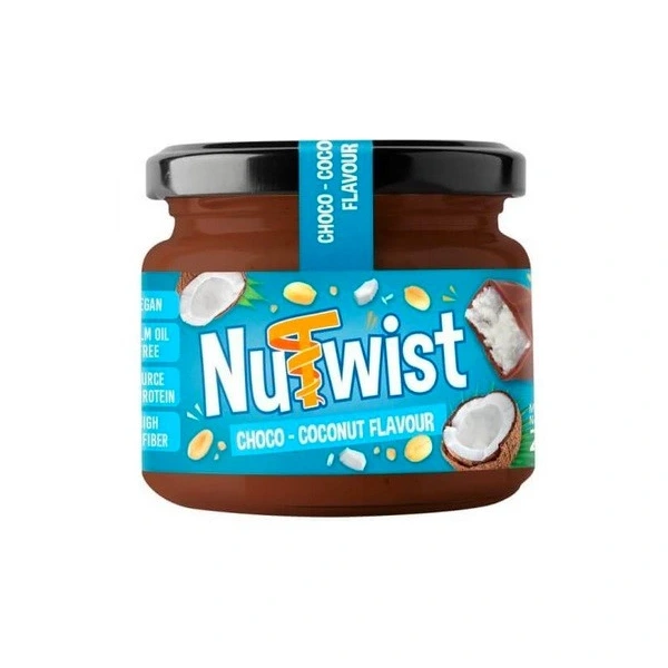 NUTWIST Nutwist - Krem orzechowy o smaku batonika czekoladowo-kokosowego z wiórkami kokosowymi 250g