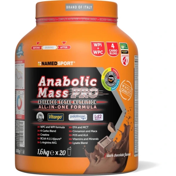 Namedsport Anabolis Mass PRO 1,6 kg o smaku czekoladowym