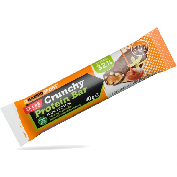 Namedsport Crunchy Protein Bar Baton wysokobiałkowy o smaku karmelowo - waniliowym  40 g