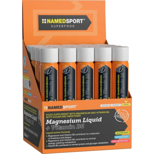 Namedsport Magnez z wit. B6 w płynie 20 x 25 ml