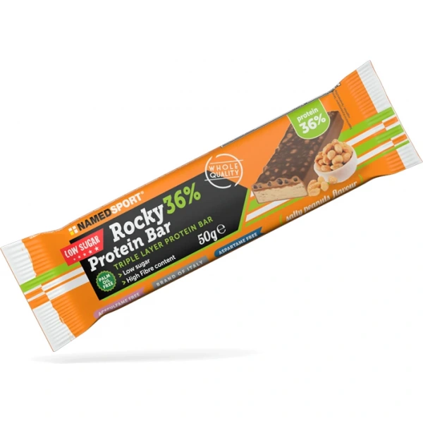 Namedsport Rocky 36 % Protein Bar Baton wysokobiałkowy o smaku słonych orzeszków 50 g