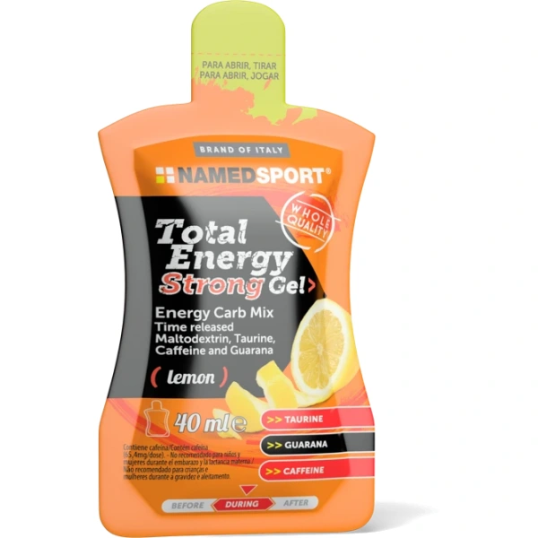 Namedsport Total Energy Strong Gel Żel energetyczny 40 ml o smaku cytrynowym