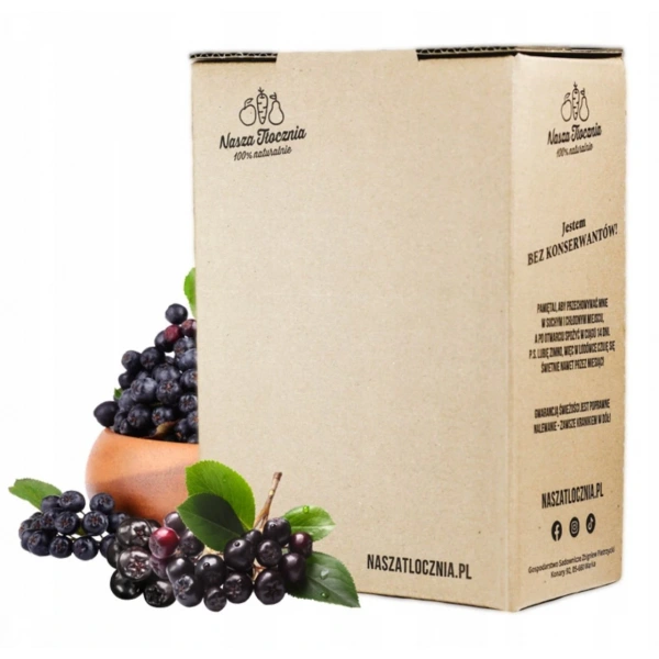 Nasza tłocznia Sok 100% Eko Aronia 3l