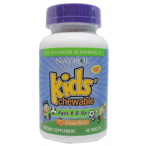 Natrol Kids Chewable - Witaminy i Minerały dla Dzieci (60 tabl.)