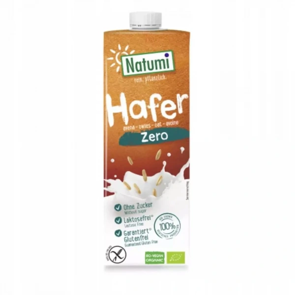 Natumi Napój Owsiany Nie Zawiera Cukrów Bezglutenowy BIO 1 L