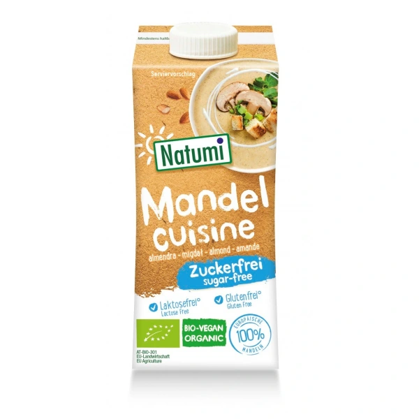 Natumi krem migdałowy do gotowania i pieczenia nie zawiera cukrów bezglutenowy bio 200 ml