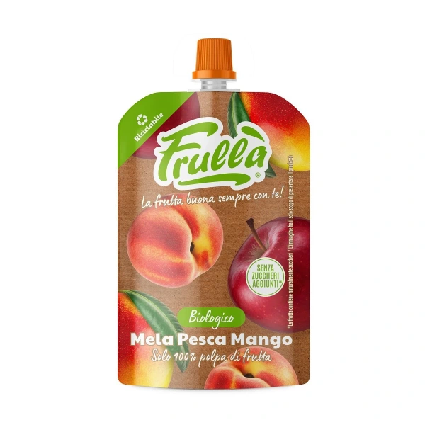 Natura nuova mus jabłko  mango  brzoskwinia bez dodatku cukrów bio 100 g