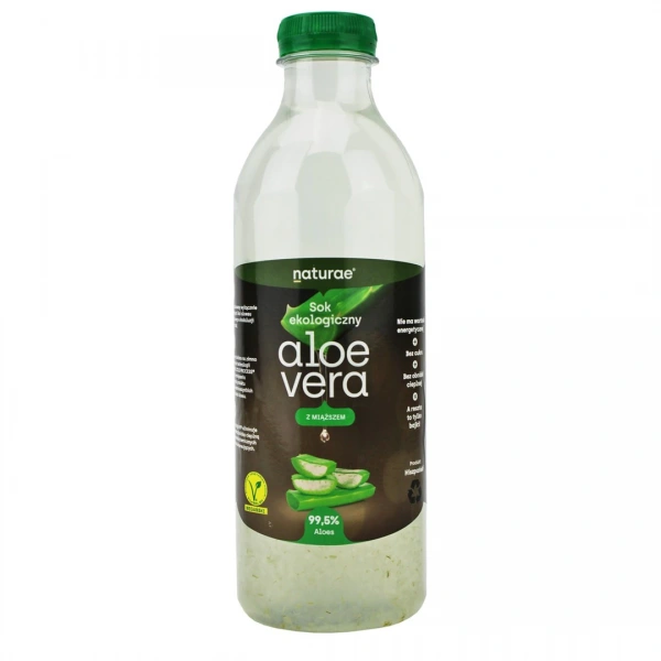 Naturae sok z aloesu z miąższem bezglutenowy bio 1 l