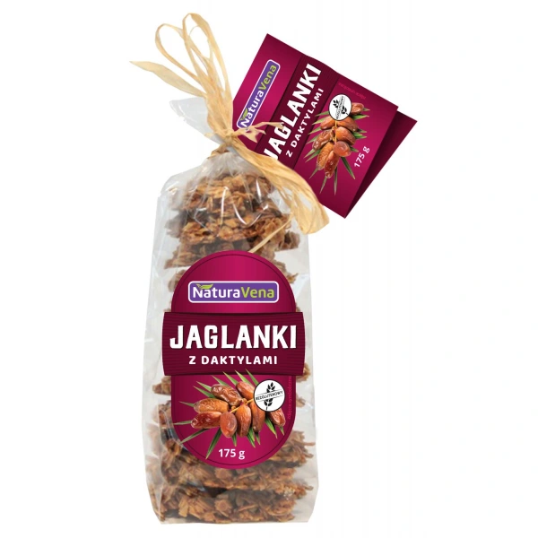 Naturavena ciastka jaglanki z daktylami bezglutenowe 175 g