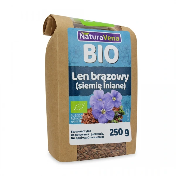 Naturavena len brązowy (siemię lniane) bio 250 g