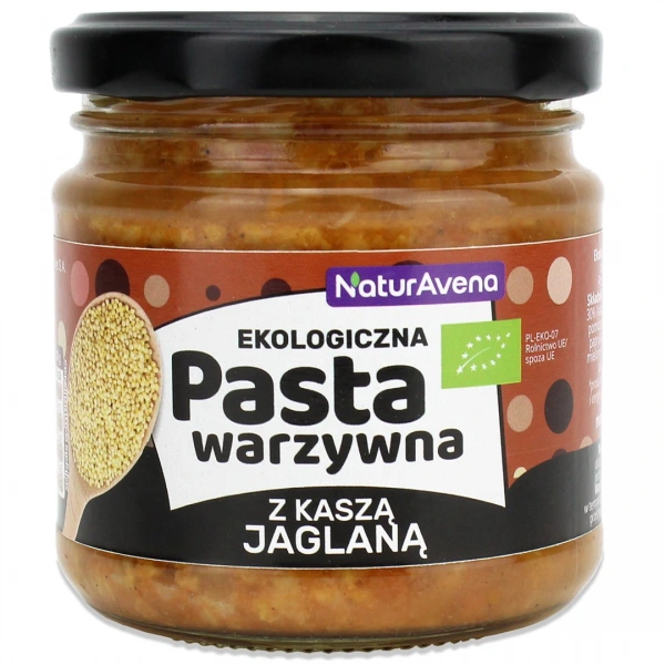 Naturavena pasta warzywna z kaszą jaglaną  bio 185 g