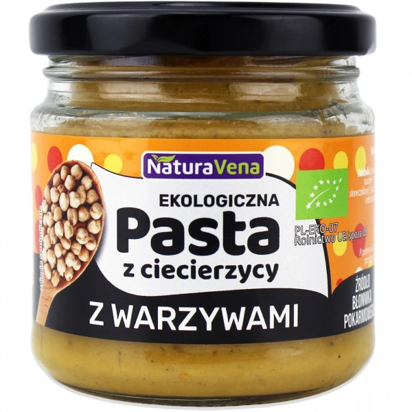 Naturavena pasta z ciecierzycy z warzywami  bio 185 g