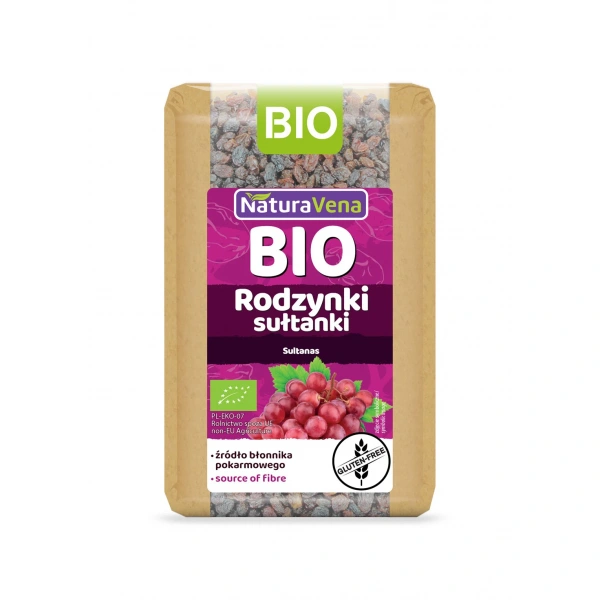 Naturavena rodzynki sułtanki bezglutenowe bio 400 g