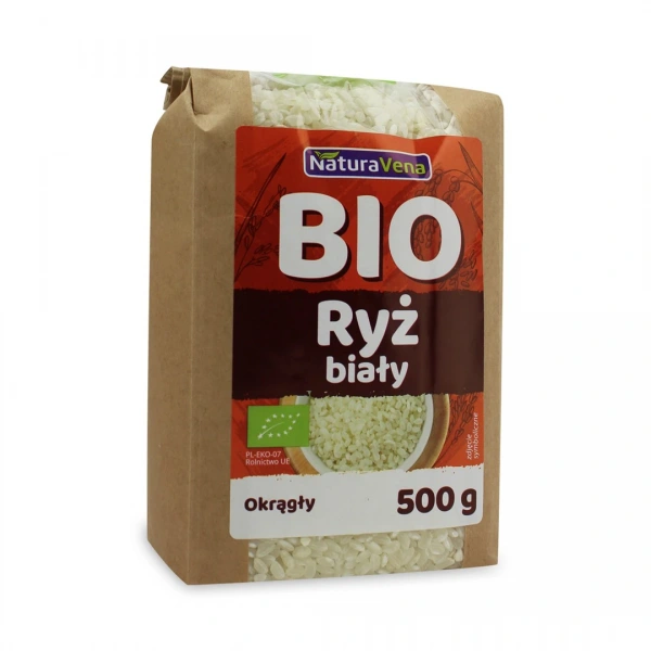 Naturavena ryż biały okrągły bio 500 g