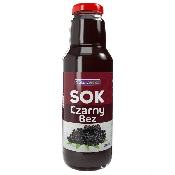 Naturavena sok z czarnego bzu 100 % 750 ml