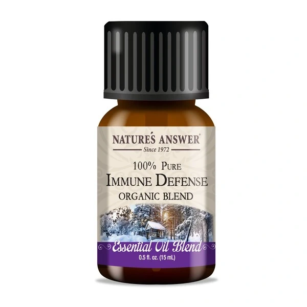 NATURE'S ANSWER 100% Pure Immune Defense Organic Blend Essential Oil - Olejek wsparcie odporności (15 ml)