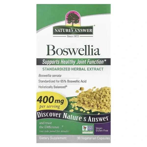 NATURE'S ANSWER Boswellia - Kadzidłowiec indyjski (90 kaps.)