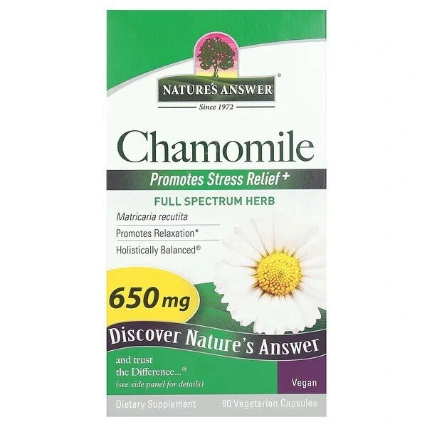 NATURE'S ANSWER Chamomile - Rumianek (90 kaps.)