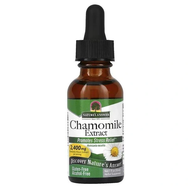 NATURE'S ANSWER Chamomile Liquid Extract - Ekstrakt z kwiatów rumianku ( (30 ml)