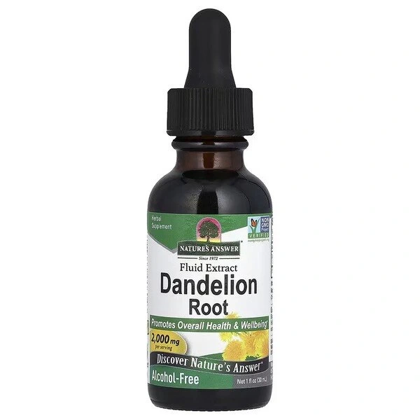 NATURE'S ANSWER Dandelion Root - Ekstrakt z korzenia mniszka lekarskiego (30 ml)