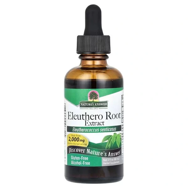 NATURE'S ANSWER Eleuthero Root Extract - Ekstrakt z korzenia Eleuthero (60 ml)