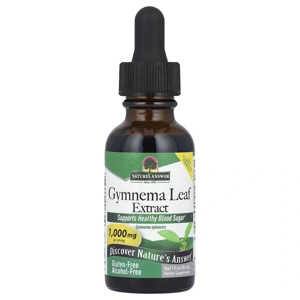 NATURE'S ANSWER Gymnema Leaf Extract - Ekstrakt z liści Gymnema (30 ml)