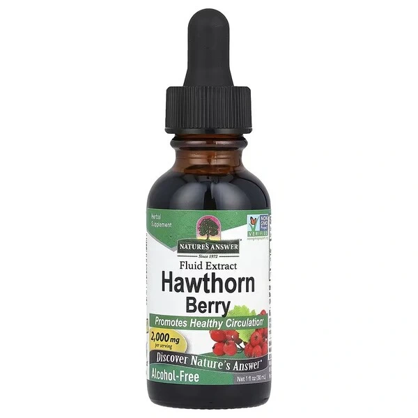 NATURE'S ANSWER Hawthorn Berry - Ekstrakt z Głogu (30 ml)