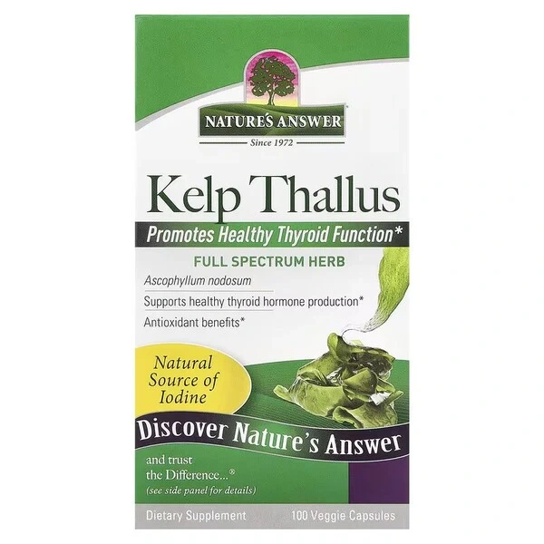 NATURE'S ANSWER Kelp Thallus - Kelp (100 kaps.)