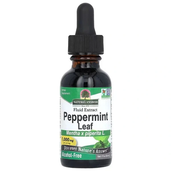 NATURE'S ANSWER Peppermint Leaf -  Liście mięty pieprzowej (30 ml)